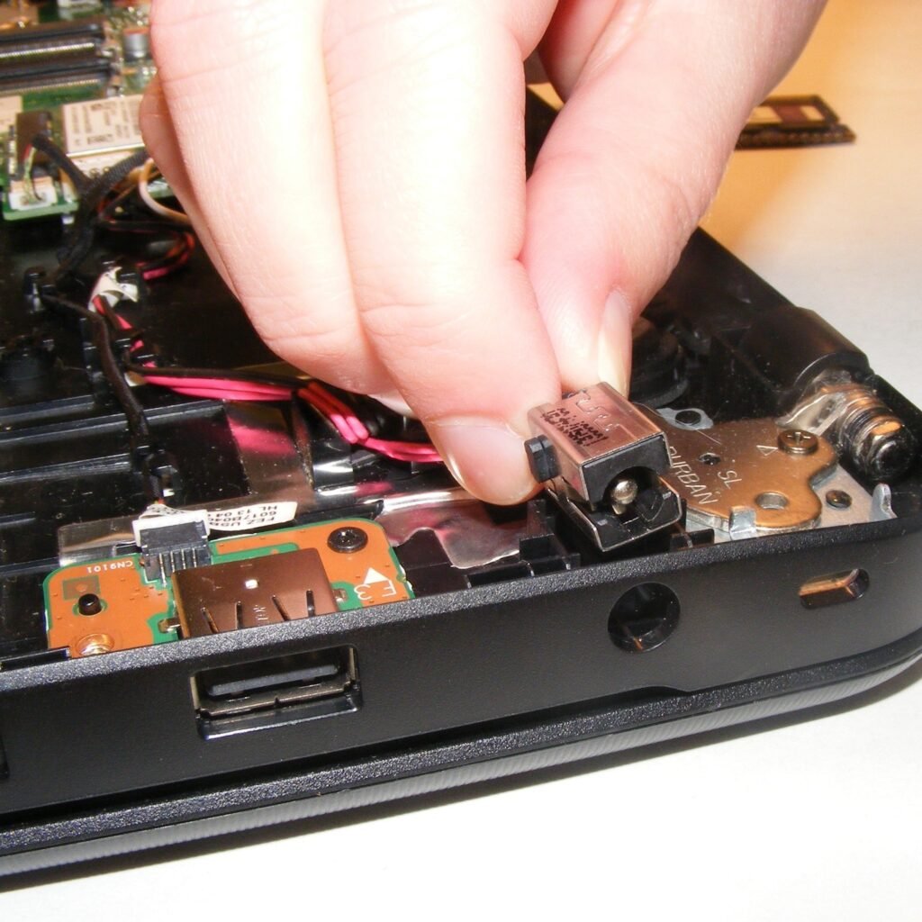 Laptop charging port repair in Wylie, TX