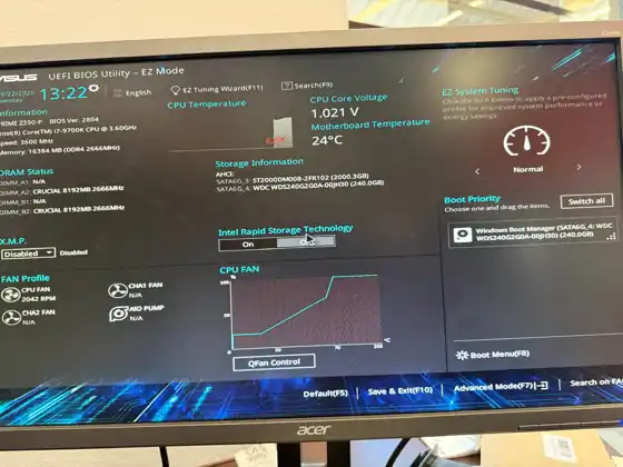 Gaming PC BIOS setup and testing at Cell n PC in Wylie, TX